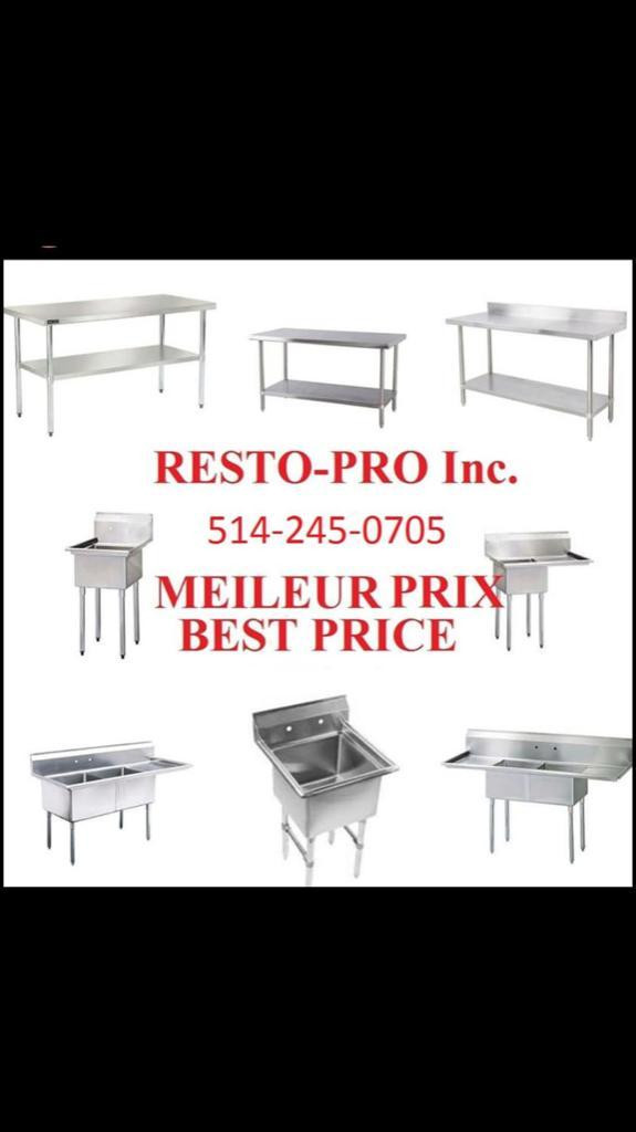 **MEILLEUR PRIX** BEST PRICE*** Evier Acier Inox . Stainless Steel Sinks. TOUTES EST EN INVENTAIRE in Industrial Kitchen Supplies - Image 2