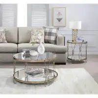 Everly Quinn Godoy 2 Piece Coffee Table Set