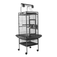 .Parrot Cage Birdcage Iron Pet Products 61In Black Iron Large Birds Play 032349