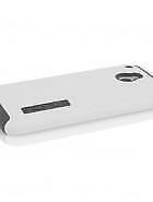Incipio HT-378 DualPro Case for the HTC One mini  Retail Packaging  White/Gray