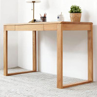 Hokku Designs 47.24"Wood colour solid wood rectangular desk