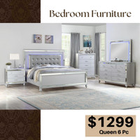 Queen Bedroom Set with Tufted Headboard on Sale !! Unbeatable Prices on Furniture !!