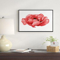 Made in Canada - East Urban Home 'Beautiful Plant Paeonia Arborea' Framed Graphic Art Print on Wrapped Canvas