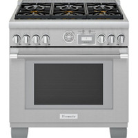 Thermador 36-inch Freestanding Gas Range with ExtraLow® Burners PRG366WGSP - Main > Thermador 36-inch Freestanding Gas R