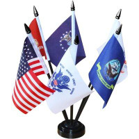 ANLEY American Armed Service Desk Flags Set