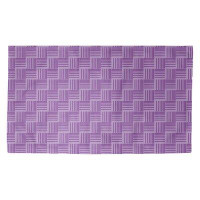Brayden Studio Basketweave Stripes Purple Area Rug