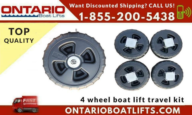 4 Wheel Boat Lift Travel Kit - Ontario Boat Lifts - Call about Shipping or Pickup in Boat Parts, Trailers & Accessories - Image 2