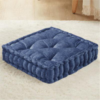 Wildon Home® Floor Pillow Cushions Square Thickened Chenille Meditation Cushion Tufted Pillow Floor Pillow Seating For Y