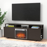 Zipcode Design™ Wolla TV Stand for TVs up to 65" with Electric Fireplace