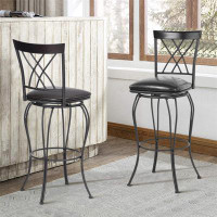 Ivy Bronx Industrial Counter Height Bar Stools Set Of 2