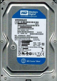 Western Digital 500GB Blue Hard Drive - SATA - 7200RPM - USED -