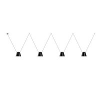 LedsC4 by Bover Attic Lateral Pendant End Canopy Cable 4 Cone
