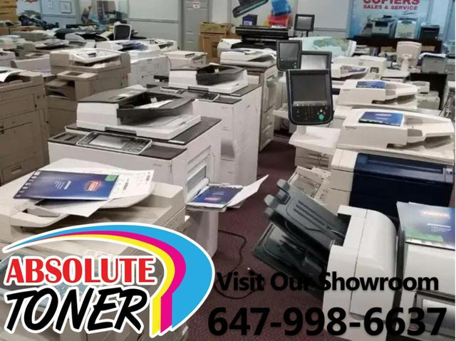 REPOSSESSED Only 5k Pages Ricoh MP C5502 Colour Copy machines copier Fax Printers Scanner Color Photocopiers for SALE in Printers, Scanners & Fax in Ontario - Image 2