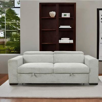 Latitude Run® Convertible Sofa Couch With Pull Out Bed in Couches & Futons
