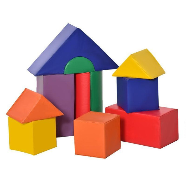 11 PIECE SOFT PLAY BLOCKS KIDS CLIMB AND CRAWL GYM TOY FOAM BUILDING NON-TOXIC in Toys & Games - Image 4