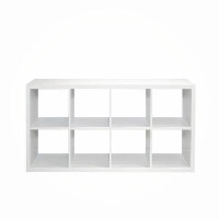 Latitude Run® Maurina Smart Cube Bookcase, 2 X 4 Cube Organizer Storage, Book Shelves with Opened Shelves