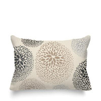 ULLI HOME Legion Abstract Floral Indoor/Outdoor Lumber Pillow