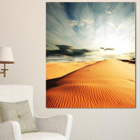 Design Art 'Sahara Desert and Cloudy Sky' Photographic Print on Wrapped Canvas