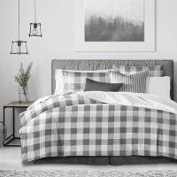 The Tailor's Bed Buffalo Creek Plaid Standard Cotton Coverlet / Bedspread Set