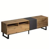 Millwood Pines Modern TV Stand with Double Storage Space