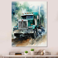 Winston Porter Heavy Duty Semi Truck II - Truck Canvas Prints