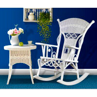 Ophelia & Co. Millie Rocker And 19" Loop And Ball Table In White
