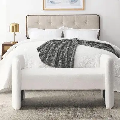 Latitude Run® Upholstered Storage Bench for Bedroom