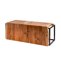 17 Stories Heitger Wood Bench