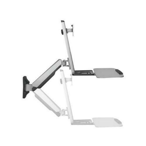 Single Display Sit-Stand Workstation Wall Mount for 13 to 32 LED/LCD Screens with Bonus Cleaner and CPU Mount in General Electronics - Image 2