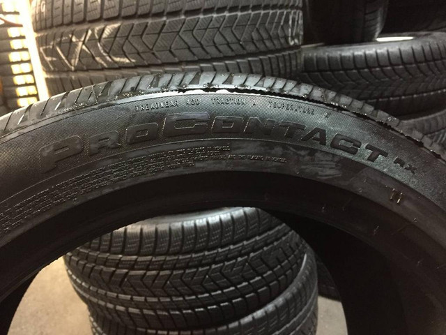 19 in TESLA OEM STAGGERED SET OF 4 USED ALL SEASON TIRES 255/45R19 285/40R19 CONTINENTAL PROCONTACT RX T1 NOM TREAD 85% in Tires & Rims in Ontario - Image 3