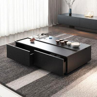 Hokku Designs Modern minimalist and adjustable design storage coffee table