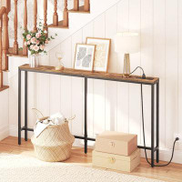17 Stories 31.7" Console Table With Power Outlets