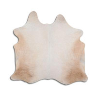 Foundry Select Fluffster NATURAL HAIR ON Cowhide Rug  LIGHT BEIGE