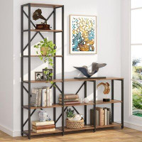 17 Stories Kang 70.86" H x 59.04" W Steel Step Bookcase