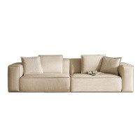 Hokku Designs 94.49" Green Cloth Modular Sofa cushion couch