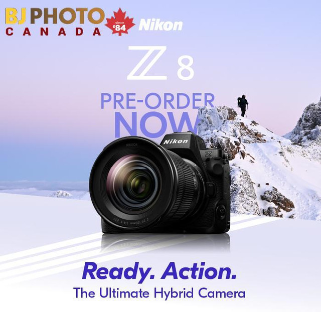 NIKON Z8  Mirrorless Body Mount Adapter FTZ II + 160GB CF Express Card (new) dans Appareils photo et caméras  à Fredericton - Image 4