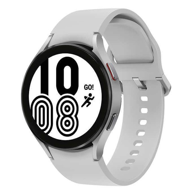 Montre Intelligente Samsung Galaxy Watch4 GPS 44mm SM-R870NZSCXAC ARGENT - ON EXPÉDIE PARTOUT AU QUÉBEC ! - BESTCOST.CA in Jewellery & Watches in Québec