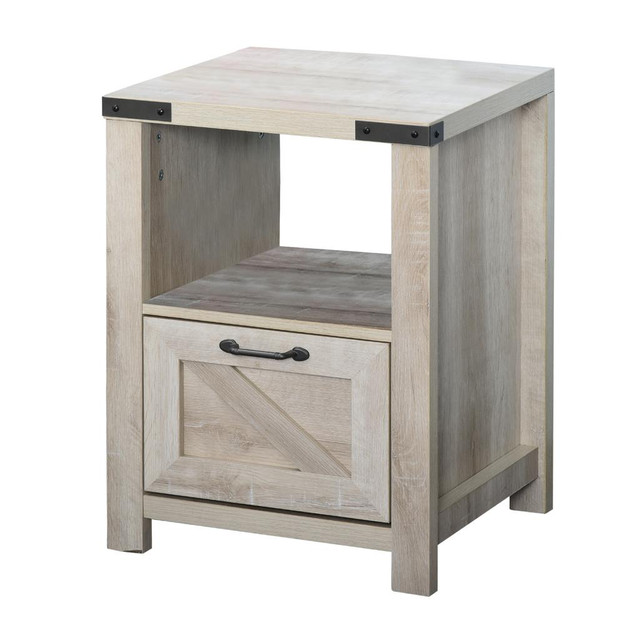 side table 17.7" x 15.4" x 23.8" Oak in Kitchen & Dining Wares - Image 2