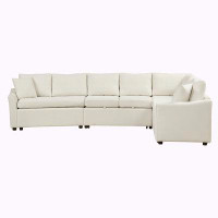 Latitude Run® 124.8"L-shaped Sofa Convertible Sectional Sofa