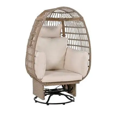 Bungalow Rose Outdoor Swivel Chair With Cushions