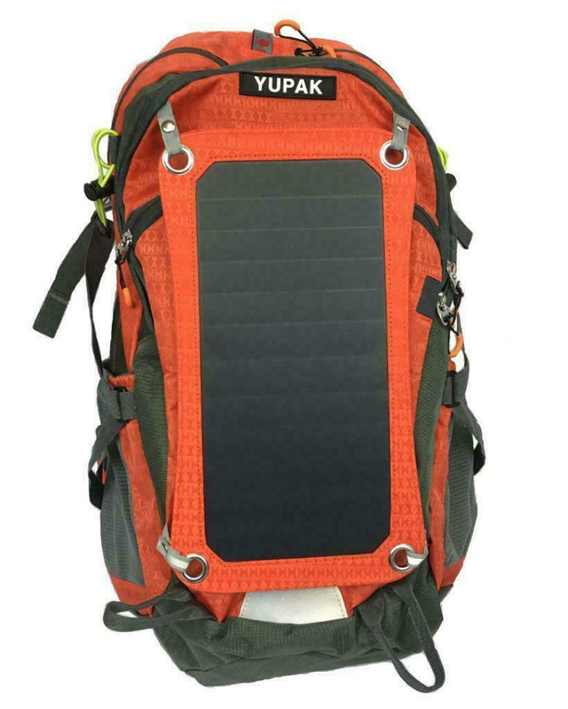 YUPAK Solar Panel Backpack with 7Watts Solar Panel & 10000 mAh Power Bank - Ship across Canada in Other