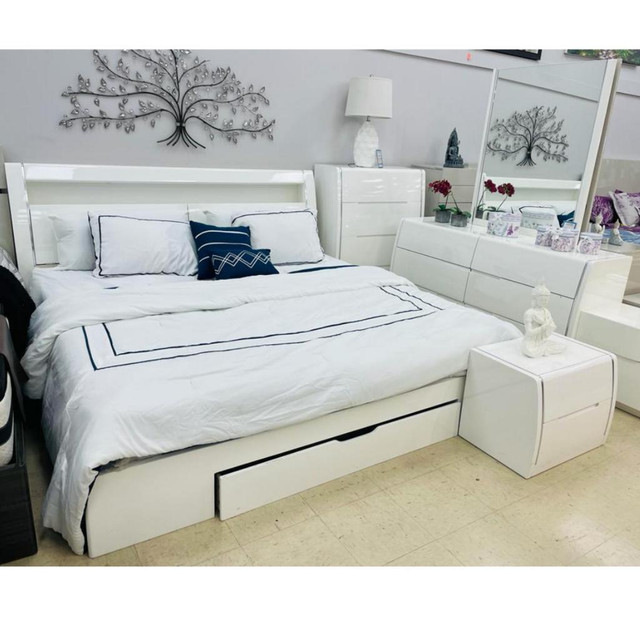 Wooden Storage Bedroom Set! Furniture Huge Sale! in Beds & Mattresses in Ontario - Image 3