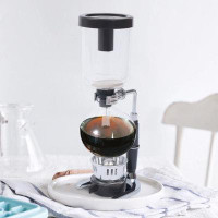 JOYDING Siphon Coffee Pot 5-Cup Coffee Maker Machine With Stirring Rod Measuring Spoon