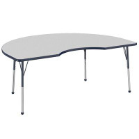 Factory Direct Partners 48" x 72" Kidney Activity Table