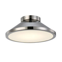 Wrought Studio Gefferie Collection Integrated LED Flush Mount, Black