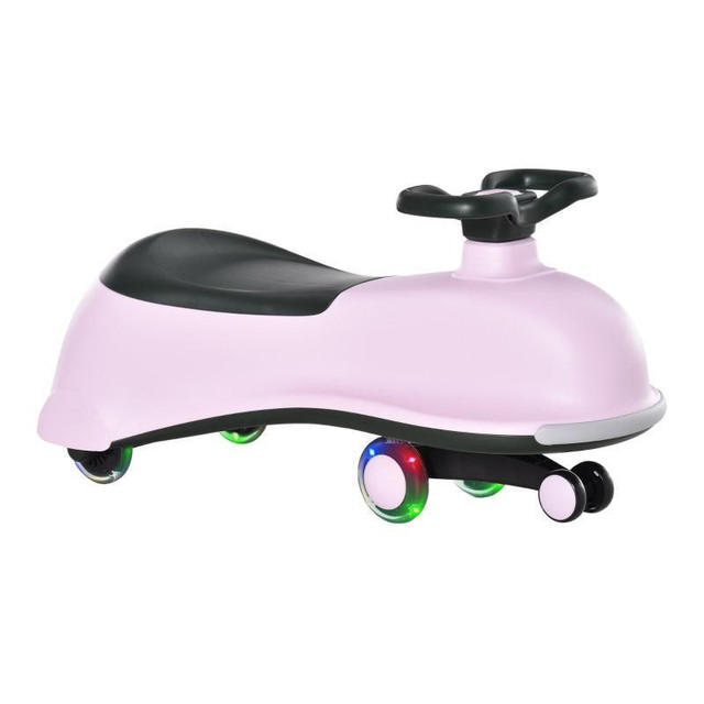 RIDE ON WIGGLE CAR W/LED FLASHING WHEELS, SWING CAR FOR TODDLERS, NO BATTERIES, GEARS OR PEDALS - TWIST in Toys & Games - Image 2