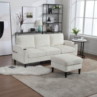Wrought Studio Coolmore Sectional Sofa: Spacious Living Room Elegance With Built-in Storage - A Cozy, Stylish Must-have