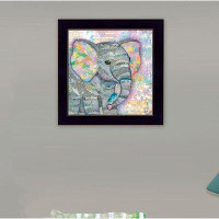 World Menagerie Elephant I Framed Wall Art for Living Room, Home Wall Decor by Lisa Morales