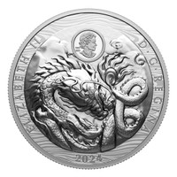 2024 $50 FINE SILVER - YEAR OF THE DRAGON COIN