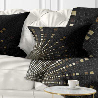 Made in Canada - The Twillery Co. Abstract Square Pixel Mosaic Lumbar Pillow